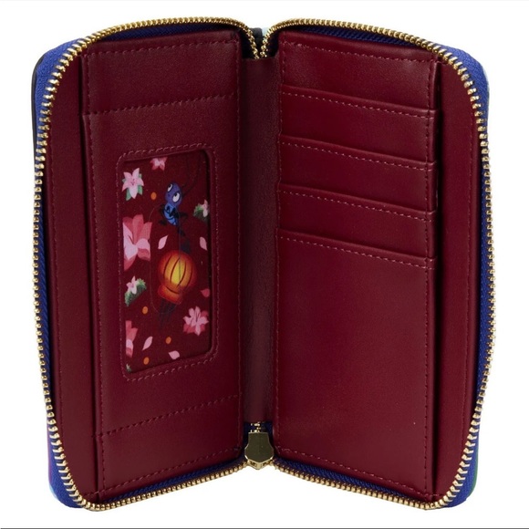 Loungefly Disney Mulan Castle Light Up Mini Backpack and Wallet - Picture 10 of 10